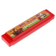 Играем вместе губная гармошка Маша и медведь B1717107-R красный