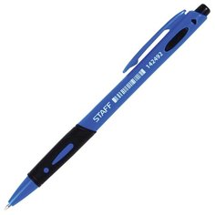 STAFF Ручка шариковая с грипом, 0.7 мм (142492), синий цвет чернил