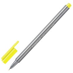 Staedtler Ручка капиллярная Triplus Fineliner Neon, 0.3 мм (334), желтый цвет чернил