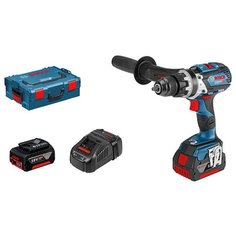 Ударная аккумуляторная дрель-шуруповерт BOSCH GSB 18V-85 C 5.0 Ач х2 L-BOXX 85 Н·м синий/черный