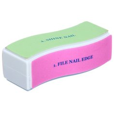 Florento Пилка-баф для ногтей (654-084) зеленый/голубой/розовый/малиновый