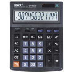 Калькулятор бухгалтерский STAFF STF-444-12 черный