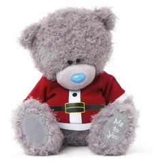 Мягкая игрушка Me to you Мишка Тедди в кафтане Санта-Клауса 23 см