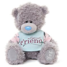 Мягкая игрушка Me to you Мишка Тедди в футболке Special friend 15 см