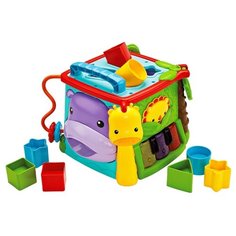 Интерактивная развивающая игрушка Fisher-Price Обучающий игровой куб (GHT89) голубой/оранжевый/зеленый