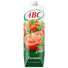 Сок АВС Томатный с солью, без сахара, 1 л