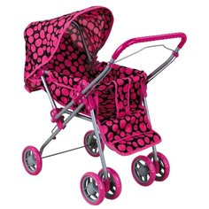 Прогулочная коляска Buggy Boom Mixy (8027) черный/розовый горох