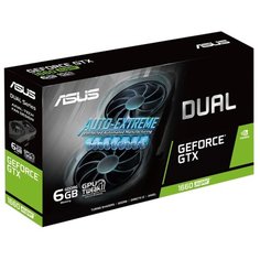 Видеокарта ASUS Dual GeForce GTX 1660 SUPER 1530MHz PCI-E 3.0 6144MB 14002MHz 192 bit DVI HDMI DisplayPort HDCP EVO Retail