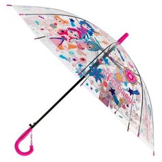 Зонт Играем вместе прозрачный/розовый