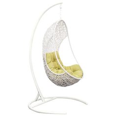 Подвесное кресло ЭкоДизайн Lite, белый/зеленый