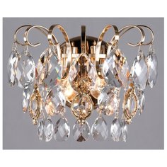 Настенный светильник Eurosvet Crystal 10081/2 золото/прозрачный хрусталь Strotskis, 120 Вт