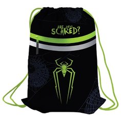 Berlingo Мешок для обуви Spider (MS09330) черный/зеленый