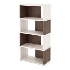 Стеллаж Мэрдэс СБ-10-4 4 полки, материал: ЛДСП, ШxГxВ: 70х30х144 см, карамель/шамони Merdes