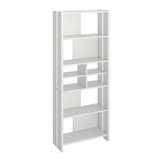 Стеллаж Мэрдэс Lite СТЛ-ОВХ 8 полок, материал: ЛДСП, ШxГxВ: 70х32х178 см, белый жемчуг Merdes