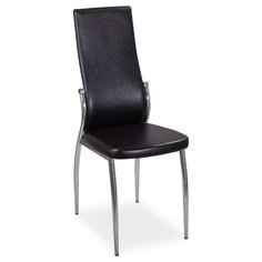 Стул Домотека Милано, металл/искусственная кожа, цвет: B4/B4 Темный венге