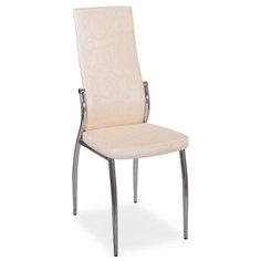 Стул Домотека Милано, металл/искусственная кожа, цвет: D2/D2 Бежевый с узором