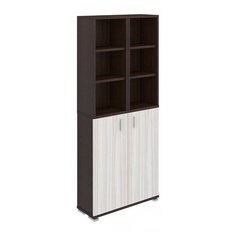 Стеллаж Мэрдэс ПУ-30-4 6 полок, материал: ЛДСП, ШxГxВ: 89х30х213 см, венге/карамель Merdes