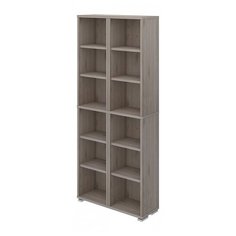 Стеллаж Мэрдэс ПУ-30-1 12 полок, материал: ЛДСП, ШxГxВ: 89х30х213 см, нельсон Merdes