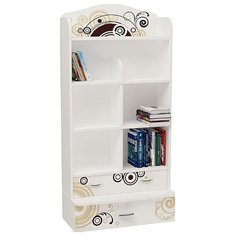 Стеллаж ABC King Extreme 7 полок, материал: ЛДСП, ШxГxВ: 75х35х161 см, белый/коричневый