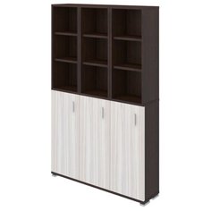 Стеллаж Мэрдэс ПУ-40-6 9 полок, материал: ЛДСП, ШxГxВ: 134х30х213 см, венге/карамель Merdes