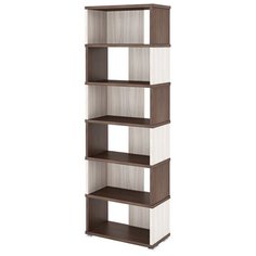 Стеллаж Мэрдэс СБ-10-6 6 полок, материал: ЛДСП, ШxГxВ: 70х30х213 см, шамони/карамель Merdes