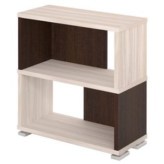 Стеллаж Мэрдэс СБ-10-2 2 полки, материал: ЛДСП, ШxГxВ: 70х30х75 см, карамель/венге Merdes