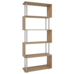 Стеллаж MEBELSON Стойка 6 5 полок, материал: ЛДСП, ШxГxВ: 80х29х190 см, дуб сонома