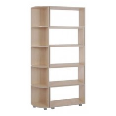 Стеллаж угловой MEBELSON перегородка 2 14 полок, материал: ЛДСП, ШxГxВ: 135х30х185 см, дуб млечный