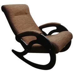 Кресло-качалка Сириус Венера размер: 62х105 см, обивка: ткань, цвет: орех темный/темно-коричневый Sirius