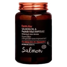 Farmstay Salmon Oil & Peptide Vital Ampoule Сыворотка для лица с лососевым маслом и пептидами, 250 мл