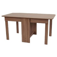 Стол кухонный MEBELSON KM-0002, раскладной, ДхШ: 29.2 х 86.2 см, длина в разложенном виде: 150.2 см, ясень шимо темный