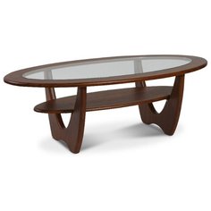 Столик журнальный Калифорния мебель Юпитер СЖС-01, ДхШ: 120 х 62 см, орех