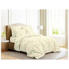 Постельное белье 1.5-спальное Ночь Нежна Прованс 70х70 см, бязь бежевый