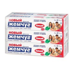 Зубная паста Новый Жемчуг Кальций, 50 мл, 6 шт.