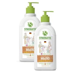 Мыло жидкое Synergetic биоразлагаемое Миндальное молочко, 2 шт., 500 мл