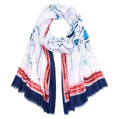 Палантин Mellizos S10-27ZM/11 белый/синий