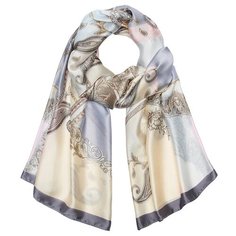 Палантин Mellizos S10-17LХ/151 бежевый/серый