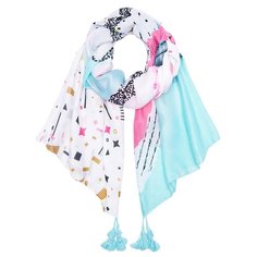 Палантин Mellizos S10-28QF/182 бирюзовый