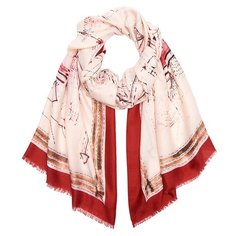 Палантин Mellizos S10-27ZM/11 розовый/красный