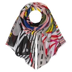 Палантин Mellizos S10-19M/312 серый/красный