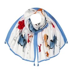 Палантин Mellizos S10-28QF/513 белый/голубой