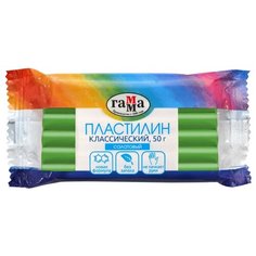 Пластилин ГАММА Классический салатовый 50 г (270818_09) Gamma