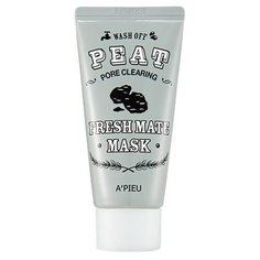 APIEU Маска с вулканическим пеплом для очищения и сужения пор на лице Fresh Mate Peat Mask, 50 мл