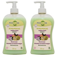 Molecola Набор средств для мытья посуды Итальянское киви, 2 шт. с дозатором
