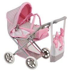 Коляска-трансформер Dimian BD1608-M4 серый/розовый