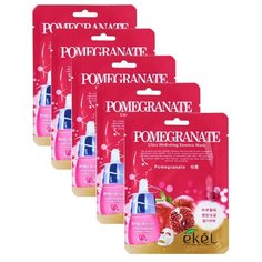 Ekel Маска тканевая Ultra Hydrating Essense Mask с экстрактом граната, 25 мл, 5 шт.