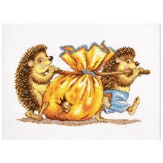 Овен Набор для вышивания Грибники 24 x 15 см (804)