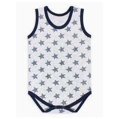 Боди Веселый Малыш размер 80, серый