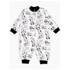 Комбинезон Веселый Малыш размер 86, Прогулка/серый5