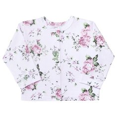 Распашонка Веселый Малыш размер 80, белый/розовый